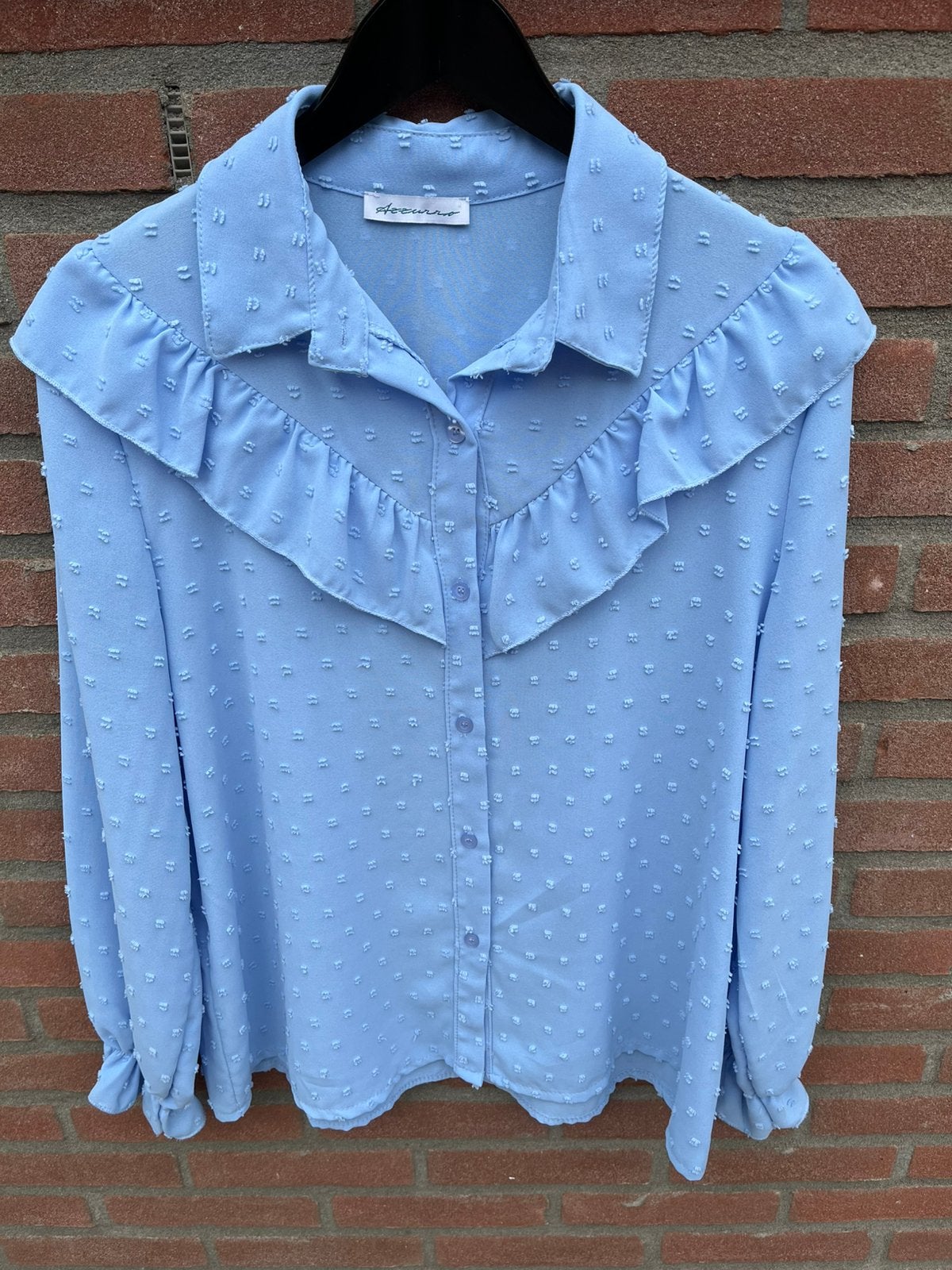 Blouse dames zomerblouse maat L nieuw, Ophalen of Verzenden, Zo goed als nieuw, Maat 42/44 (L), Blauw
