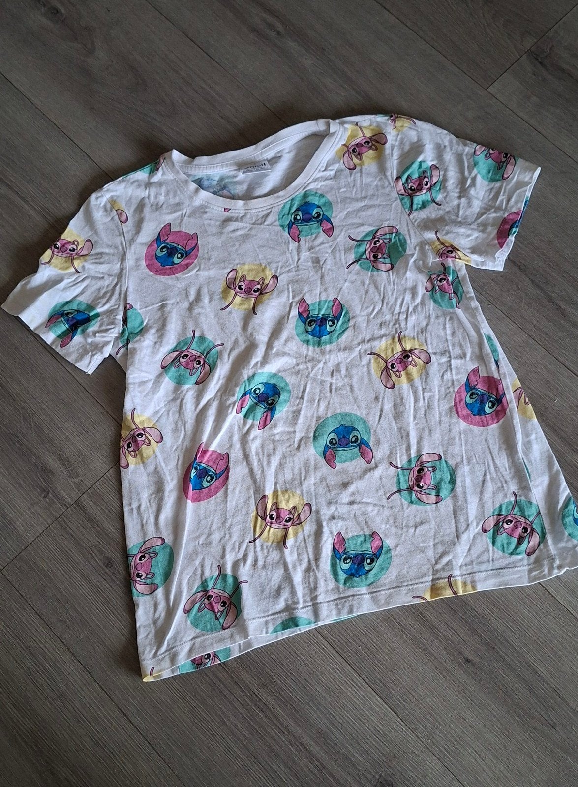 stitch t-shirt 164 korte mouw 100% katoen, Ophalen of Verzenden, Zo goed als nieuw, Jongen of Meisje, Shirt of Longsleeve