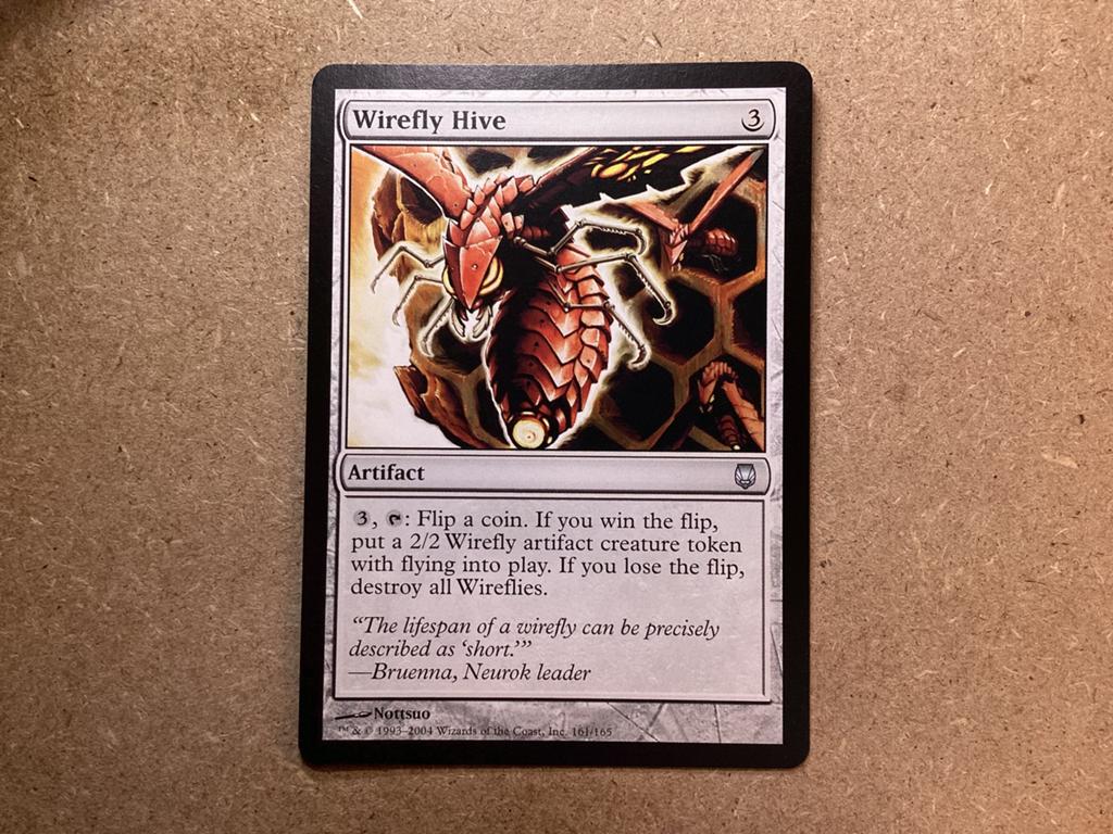 1x Wirefly Hive [161/165] (Near Mint), Hobby en Vrije tijd, Verzamelkaartspellen | Magic the Gathering, Zo goed als nieuw, Losse kaart