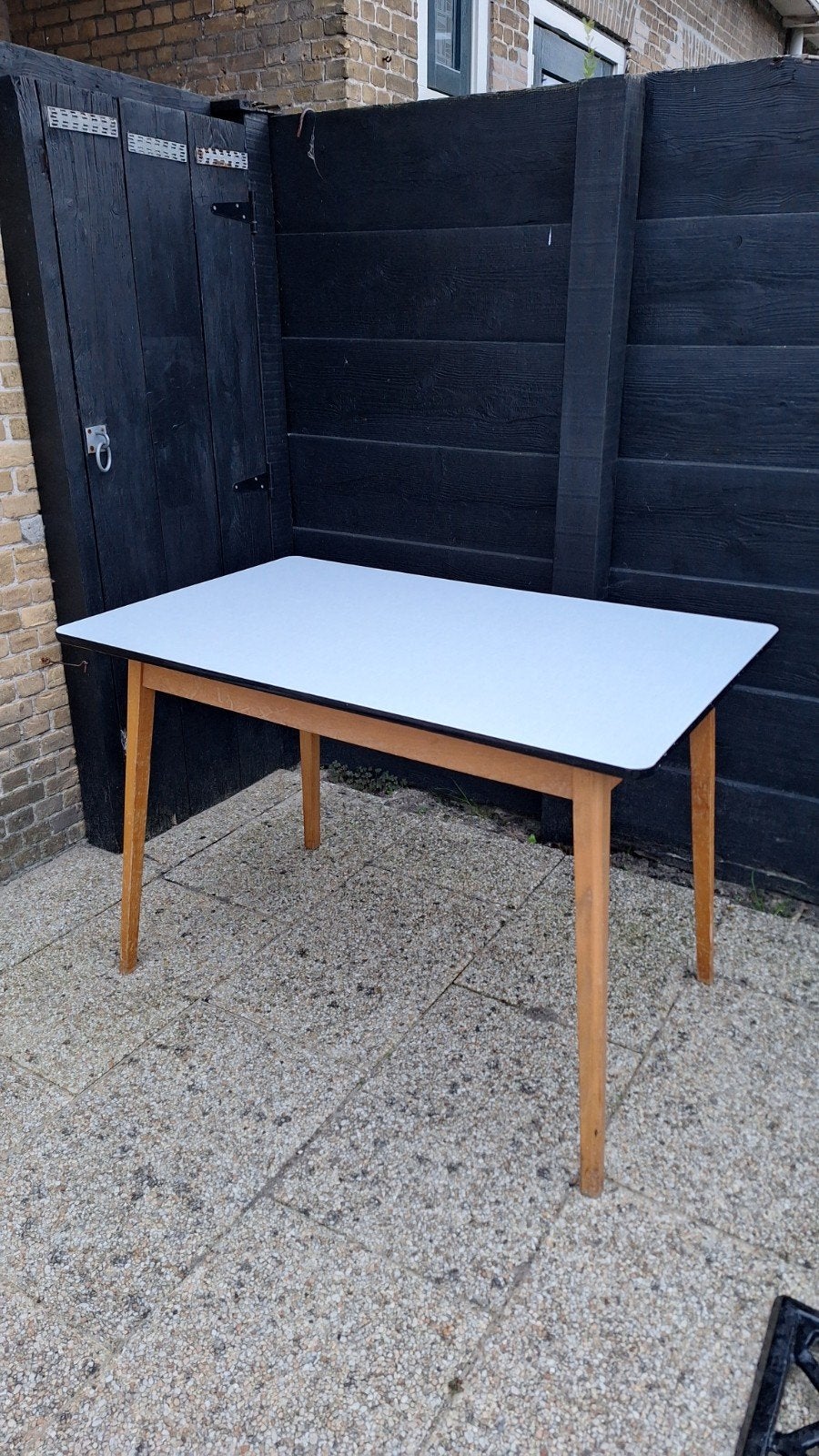 Vintage Formica Tafel - Retro Eettafel/Keukentafel, Ophalen, Gebruikt, 100 tot 150 cm, 50 tot 100 cm