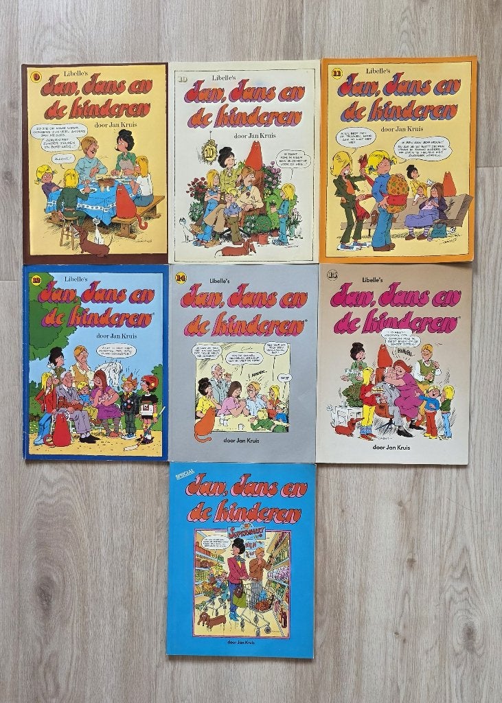 Jan Jans en de kinderen, Meerdere stripboeken, Ophalen, Jan Kruis, Gelezen