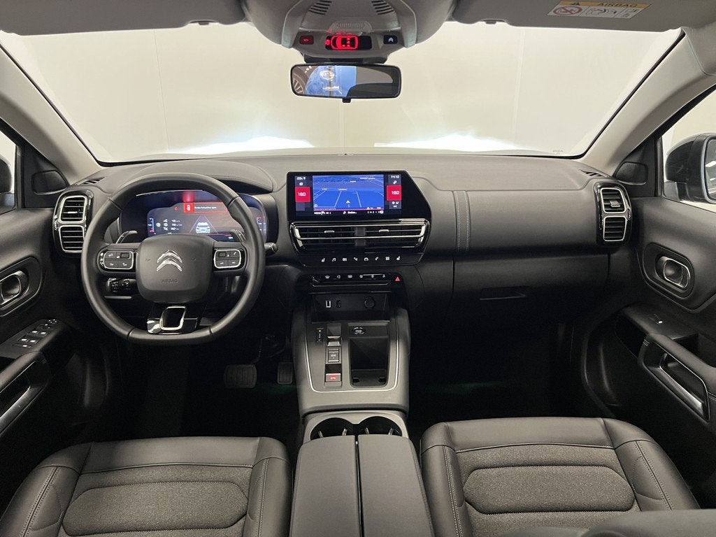 Citroën C5 Aircross 1.2 HYBRID - AUTOMAAT/ 145 PLUS / NAVI, Auto's, Citroën, 12 maanden, Gebruikt, 1199 cc, Leder en Stof