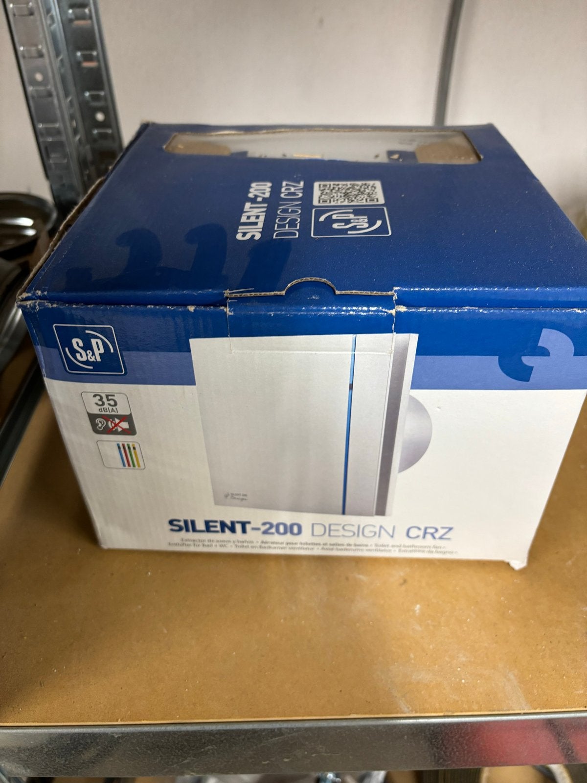 S&P Silent-200 Design CRZ Afzuiger/Ventilator, Ophalen, Nieuw