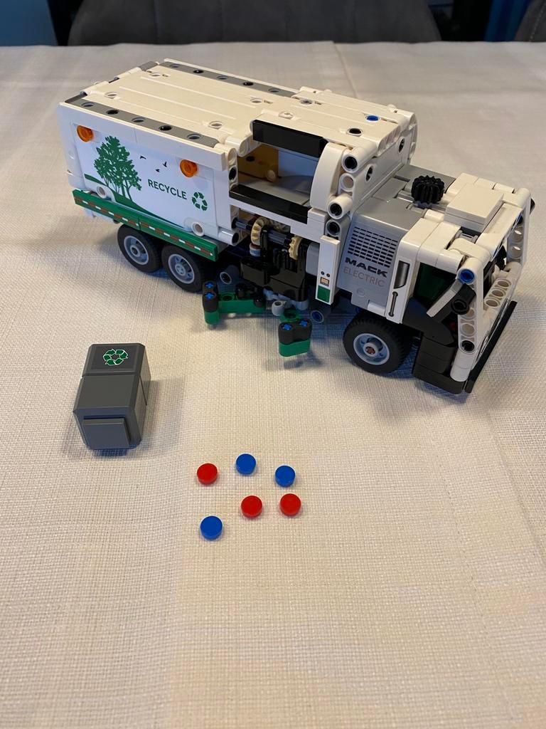 Lego 42167 Mack LR Electric Garbage Truck, Kinderen en Baby's, Speelgoed | Duplo en Lego, Ophalen of Verzenden, Gebruikt, Complete set