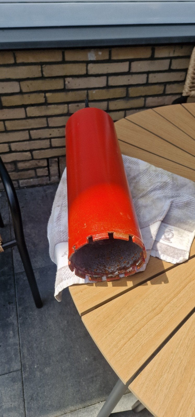 Gatzaag/kernboor voor steen en beton .maat13,2 cm, Doe-het-zelf en Verbouw, Gereedschap | Boormachines, Ophalen of Verzenden, Gebruikt