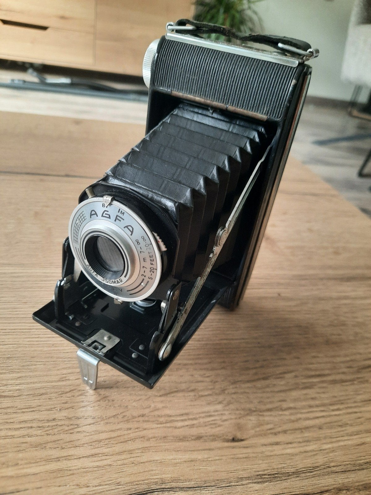 Vintage Agfa Billy Compur camera met tasje, Ophalen of Verzenden