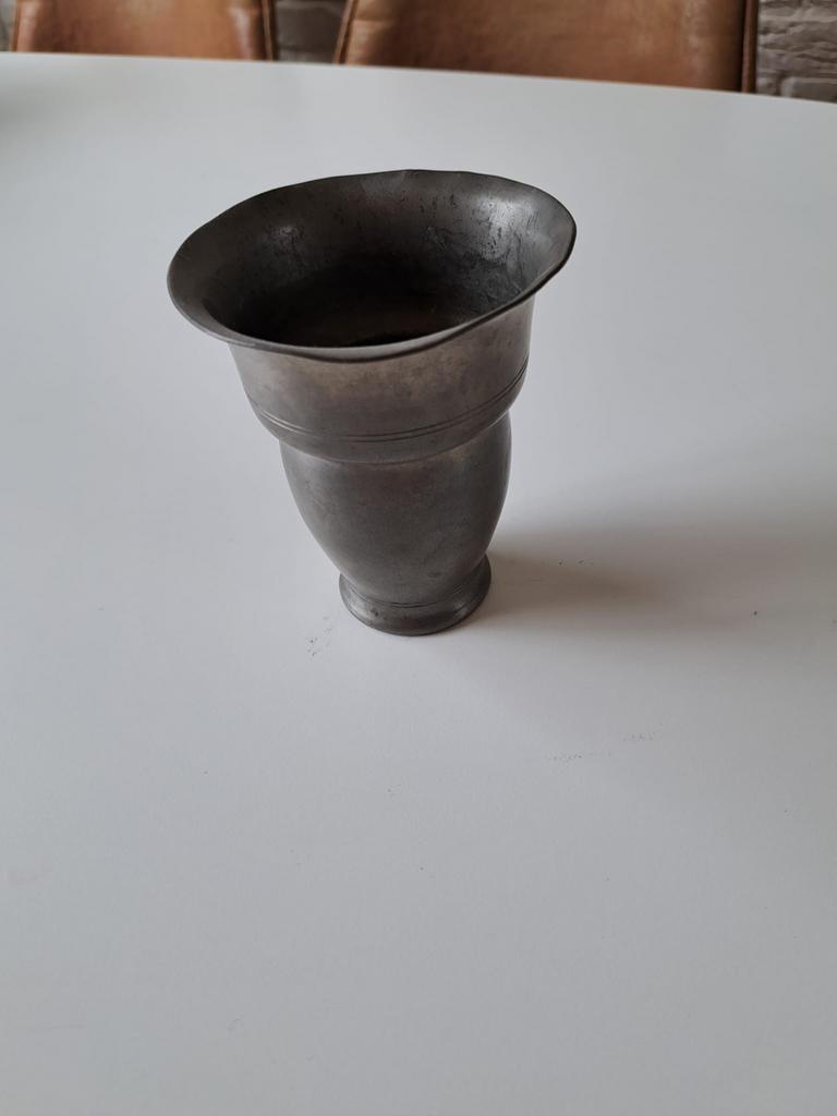 Oude tinnen kelk en kan, Antiek en Kunst, Antiek | Tin, Ophalen of Verzenden
