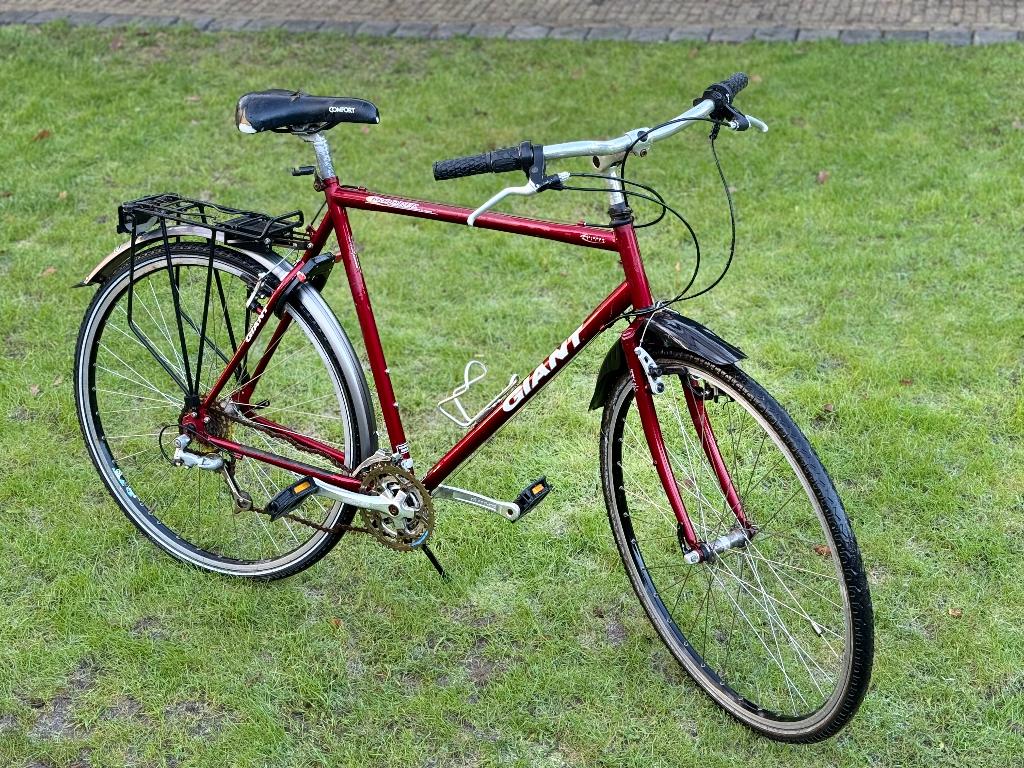 Giant herenfiets Trooper 55Euro, Gebruikt, Versnellingen, 61 tot 65 cm, Schijfrem