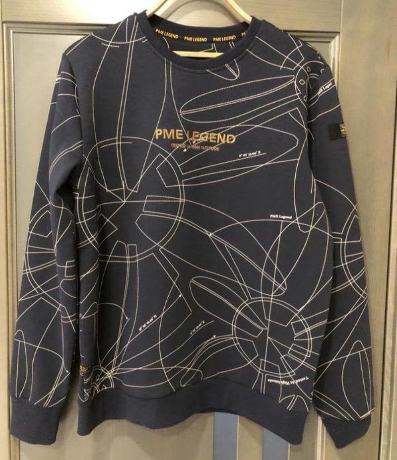 PME Legend Heren Sweatshirt Maat M - Zo goed als nieuw, Maat 48/50 (M), Zwart, Ophalen of Verzenden, Zo goed als nieuw