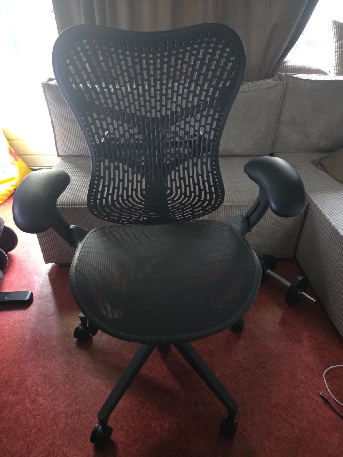 Herman Miller Mira 2 bureaustoel, Zwart, Ophalen of Verzenden, Zo goed als nieuw, Bureaustoel