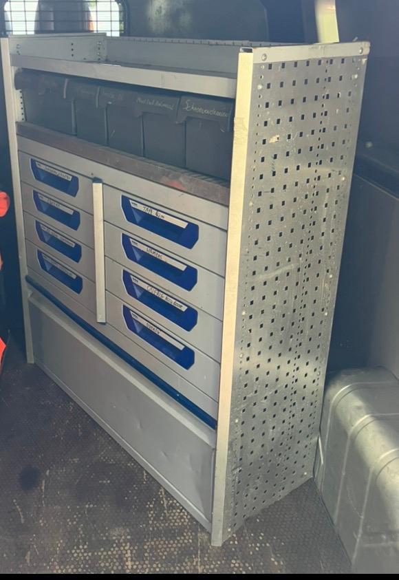 Sortimo kast, Ophalen, Gebruikt