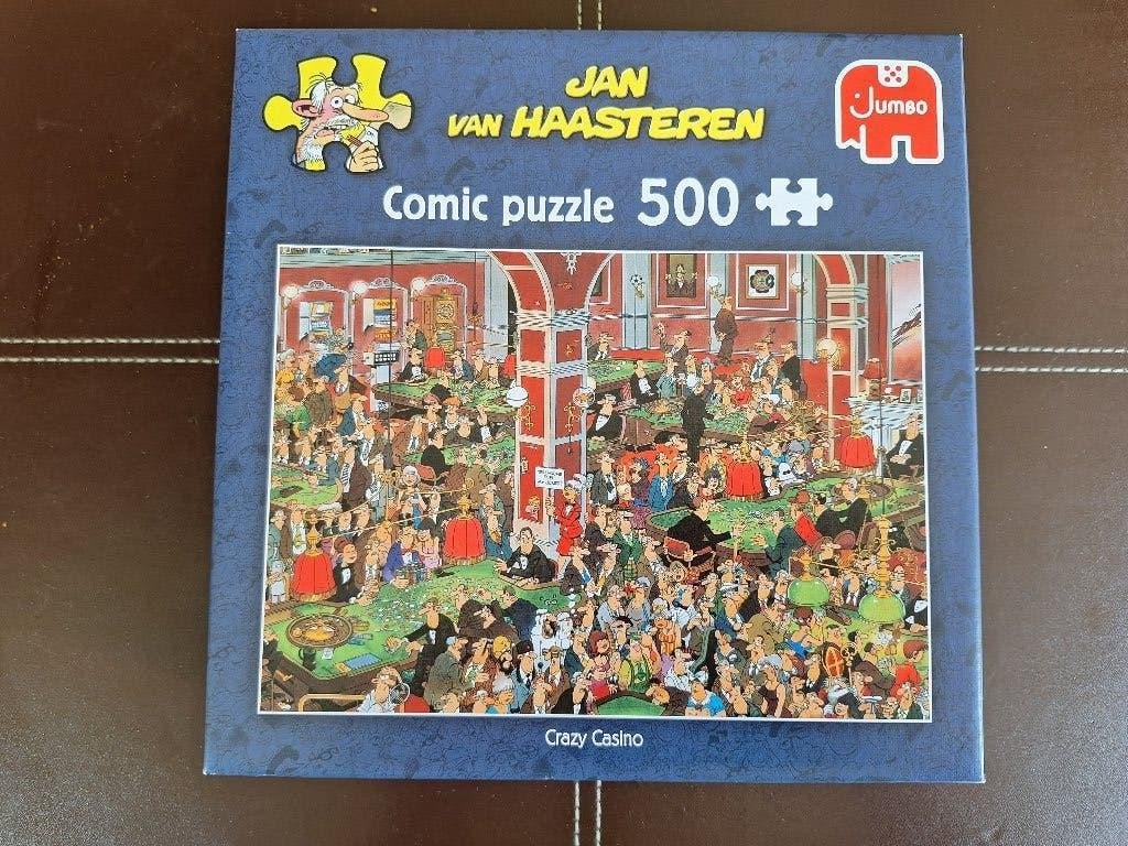 Jan van Haasteren   "CRAZY CASINO", Ophalen of Verzenden, 500 t/m 1500 stukjes, Zo goed als nieuw, Legpuzzel