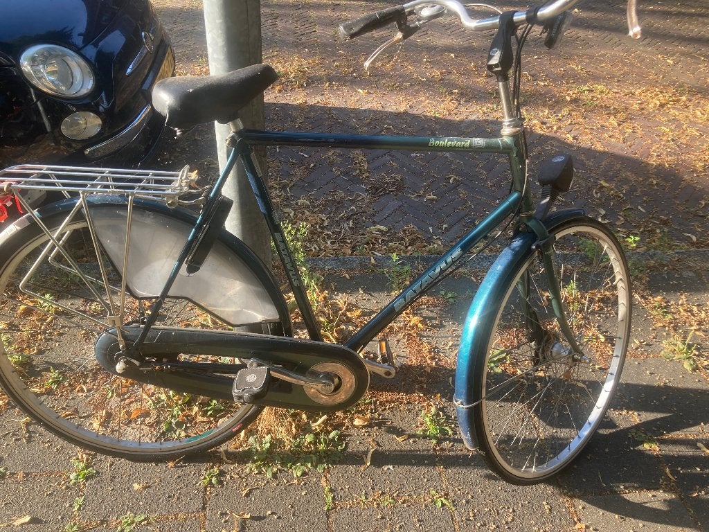 Batavus herenfiets, Ophalen, Batavus, Schijfrem, 53 tot 56 cm