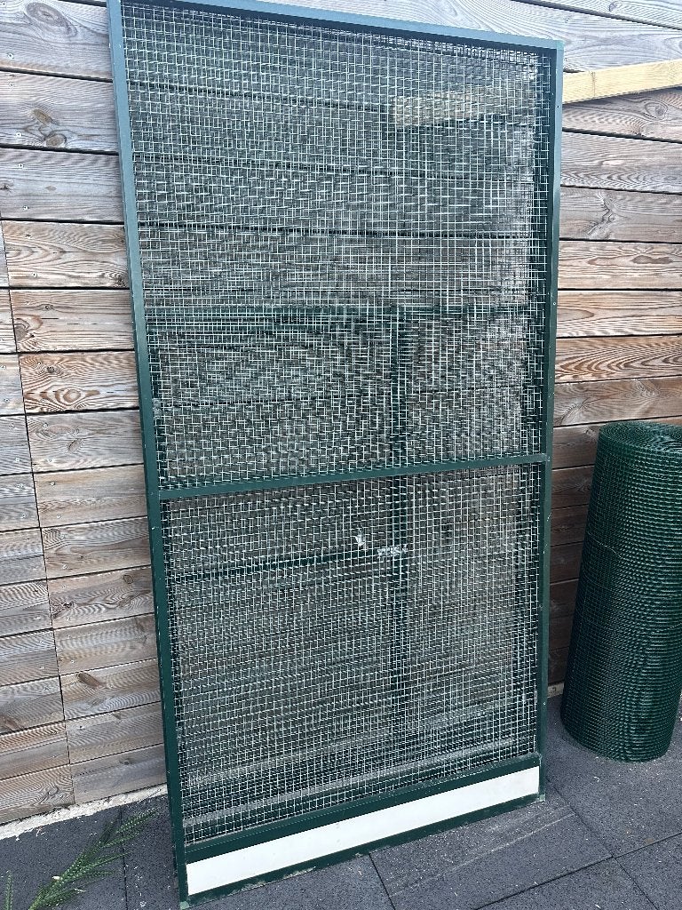 Voliere paneel, Ophalen of Verzenden, Gebruikt, Aluminium, Volière