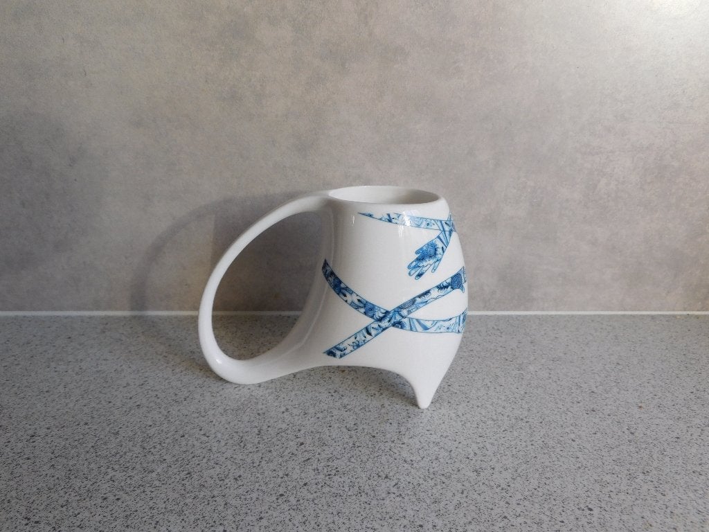 Mok Blauw Lint Artihove Corrie Ammerlaan-Niehove, Antiek en Kunst, Ophalen of Verzenden