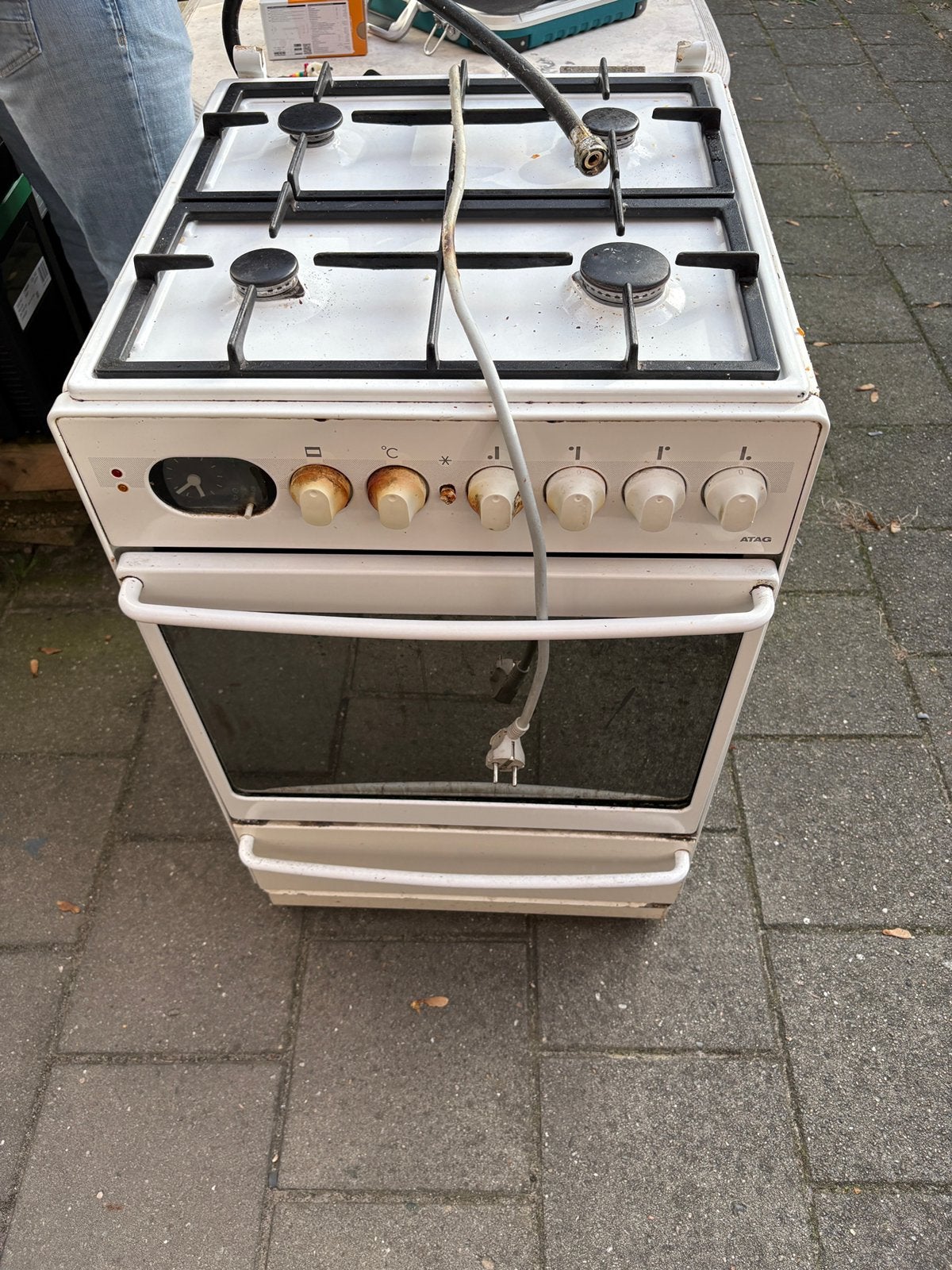 Gasfornuis (kapotte oven), Ophalen, Gebruikt, 4 kookzones, Gas