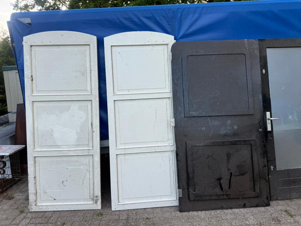 Hardhouten deuren , getoogde deuren dubbelen deur, Ophalen of Verzenden, Zo goed als nieuw, Hout, Overige typen