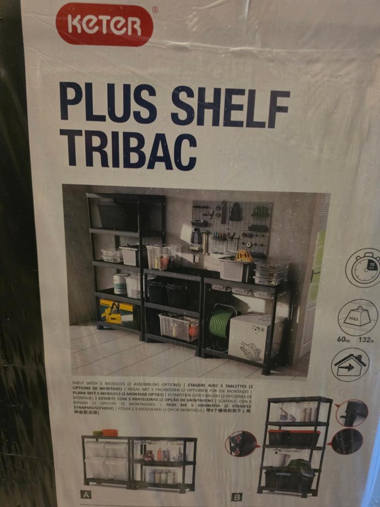 Keter Plus Shelf Tribac - Modulair Opbergsysteem, Ophalen of Verzenden, Nieuw