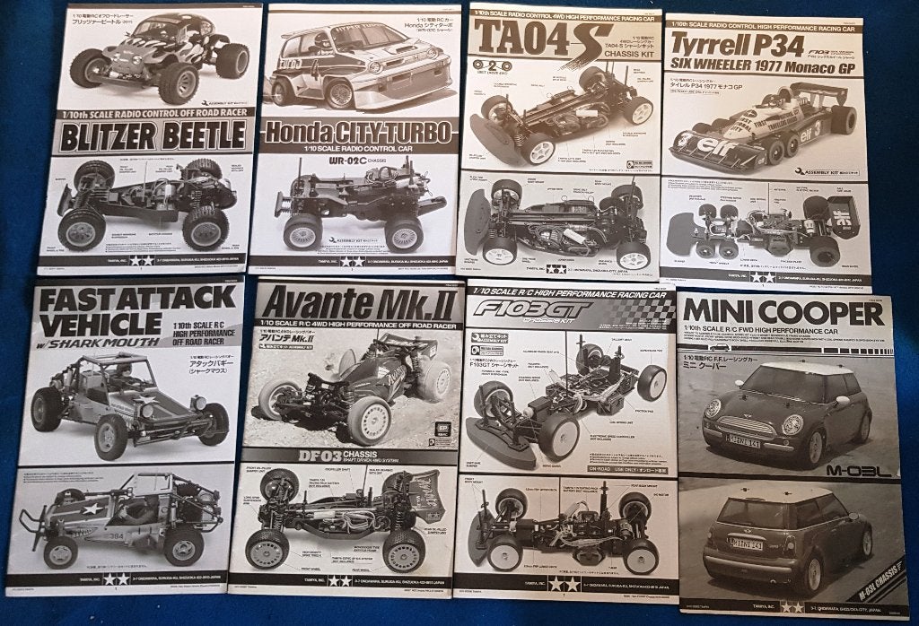 Originele Tamiya handleidingen (LOT3), uit te kiezen, Verzenden, Nieuw, Overige schalen, Onderdeel