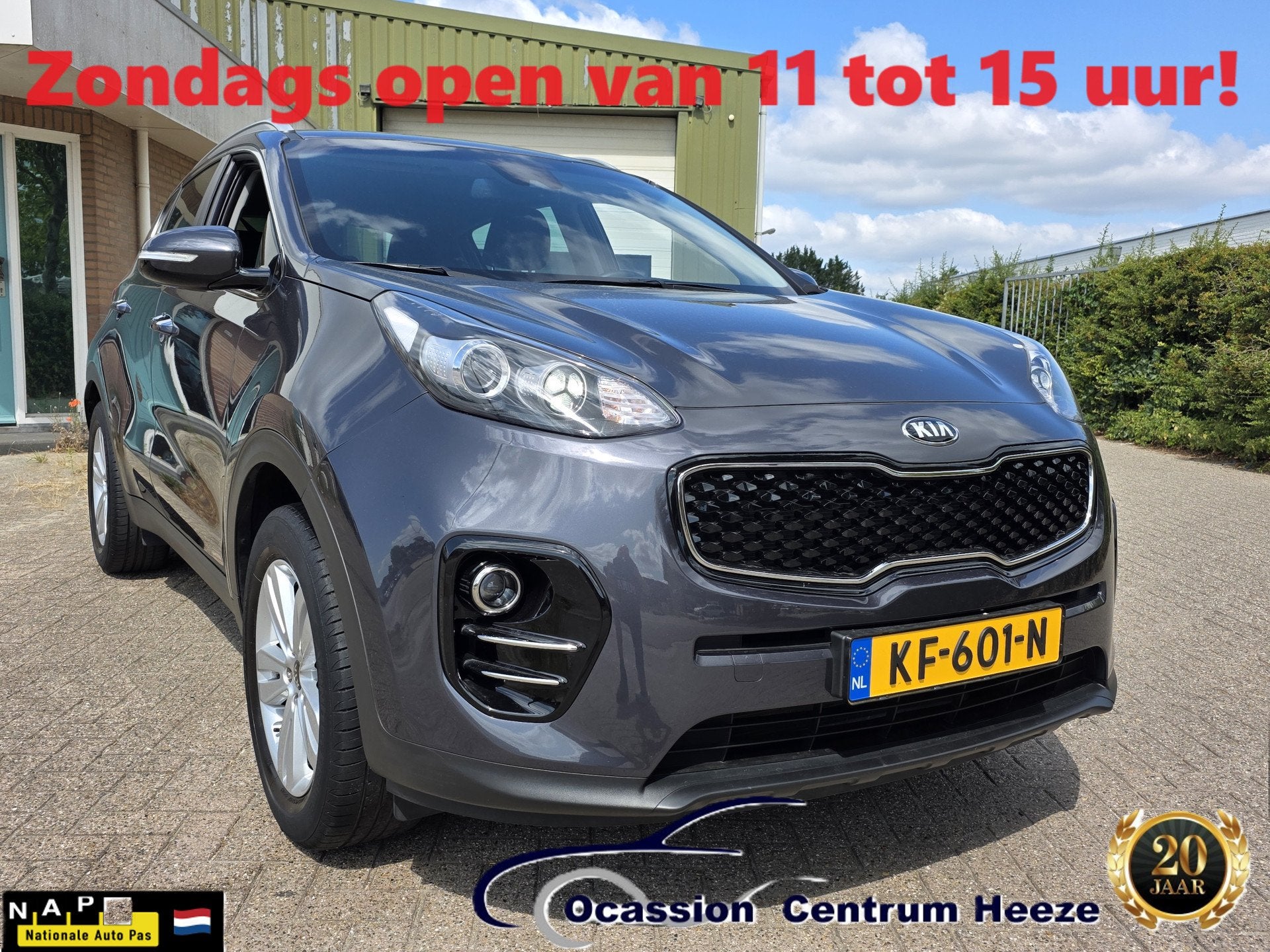Kia Sportage 1.6 GDI First Ed, Camera! Trekhaak! Apk 7-2027!, Auto's, Voorwielaandrijving, Dealer onderhouden, Stof, Gebruikt