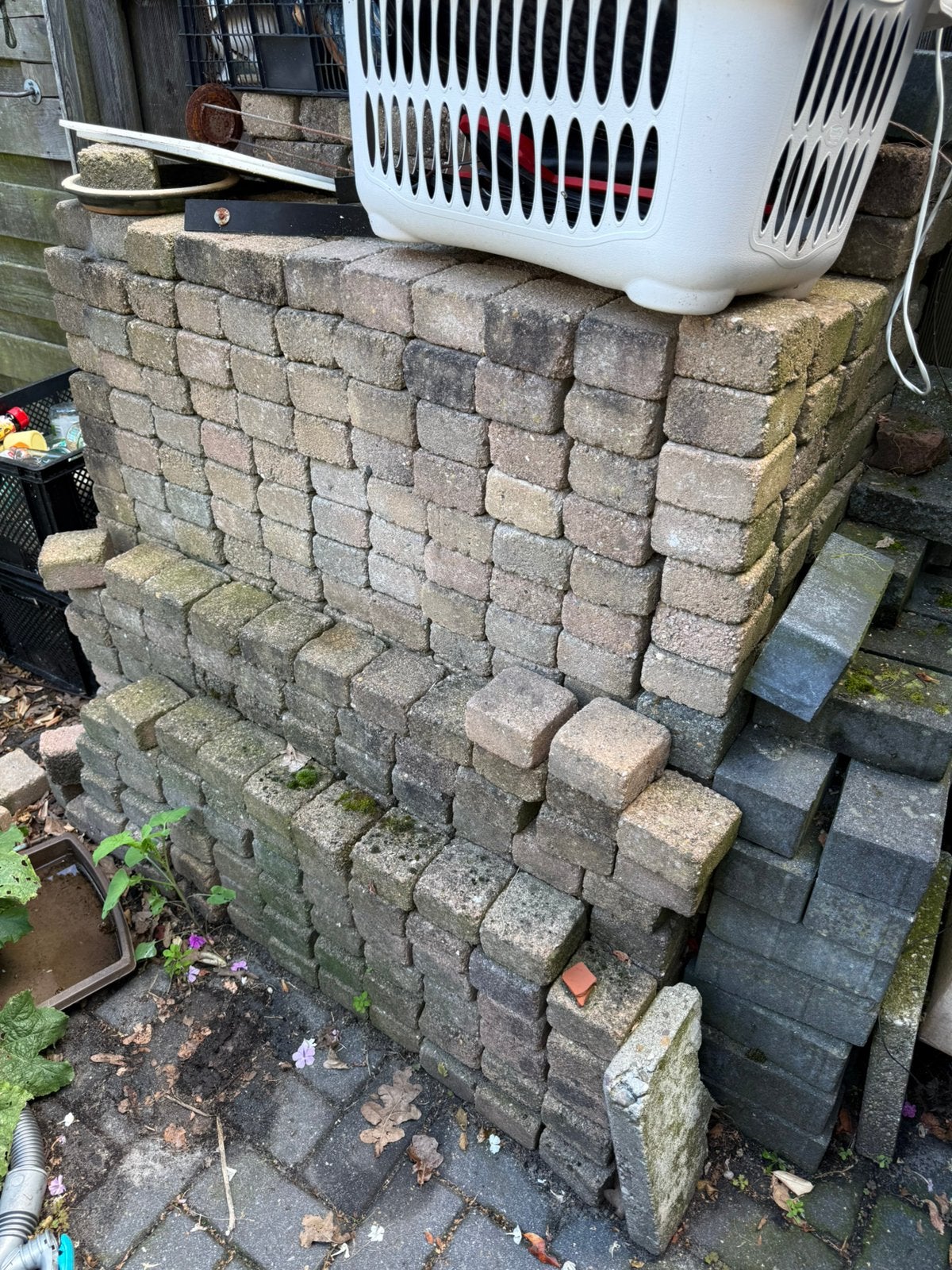 Cobblestone klinkertjes waaltjes gratis, Ophalen, Zo goed als nieuw, Beton, Klinkers
