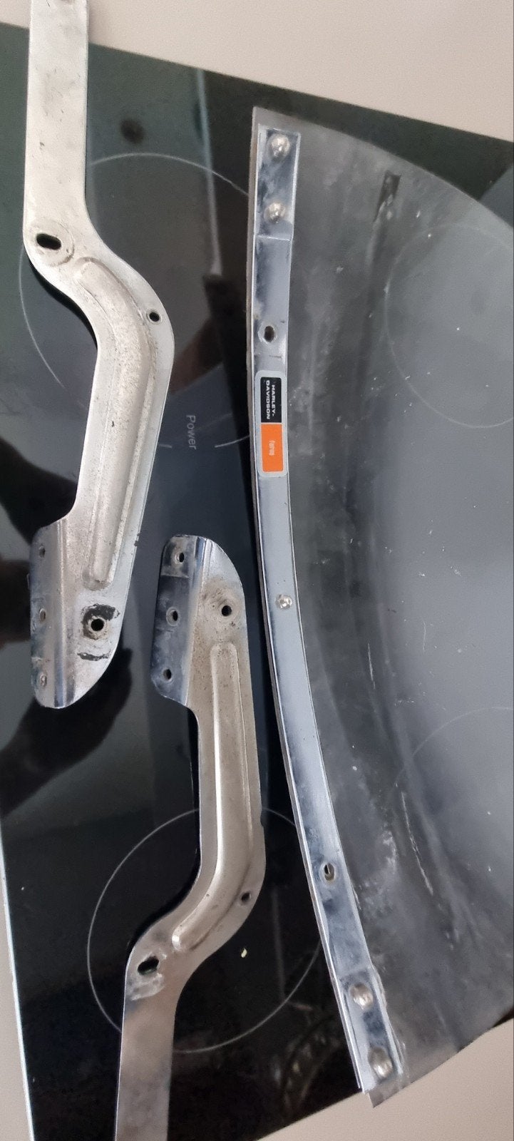 Windscherm met beugels, Ophalen of Verzenden, Gebruikt