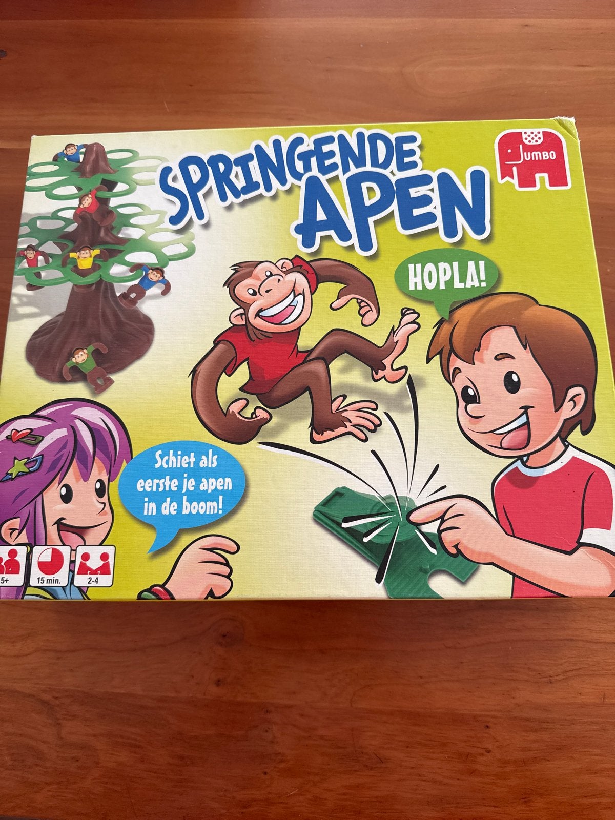Jumbo Springende Apen - Leuk familiespel in prima staat, Ophalen, Zo goed als nieuw, Jongen of Meisje