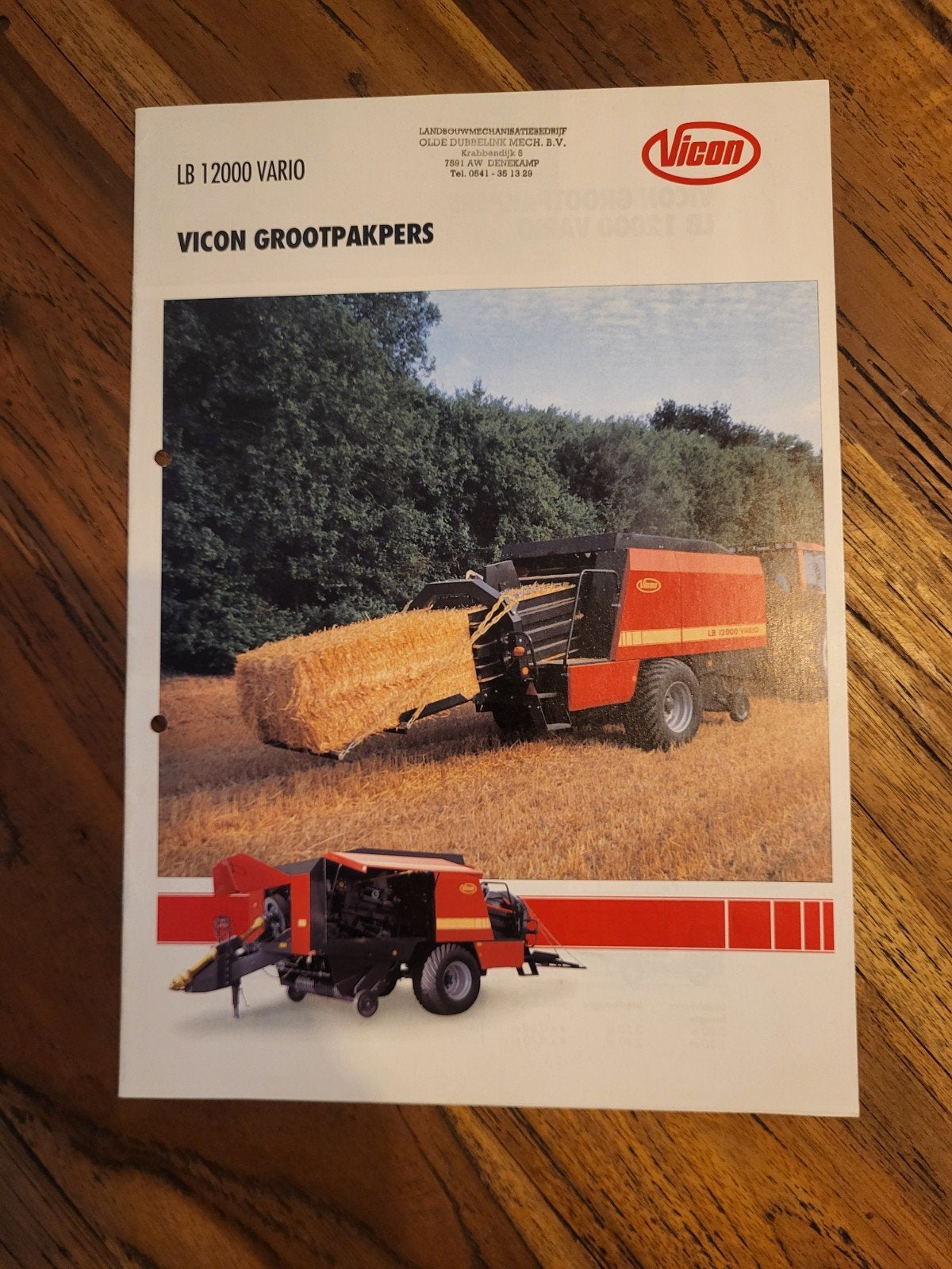 tractor folder Vicon LB 12000 Vario grootpakpers, Ophalen of Verzenden, Zo goed als nieuw