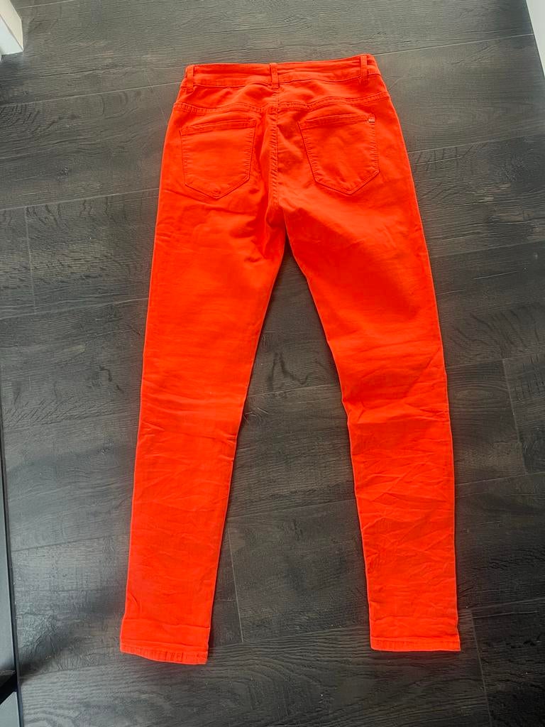 Noxzy Jeans Oranje Skinny Jeans W28, Ophalen of Verzenden, Zo goed als nieuw, Overige kleuren, W28 - W29 (confectie 36)