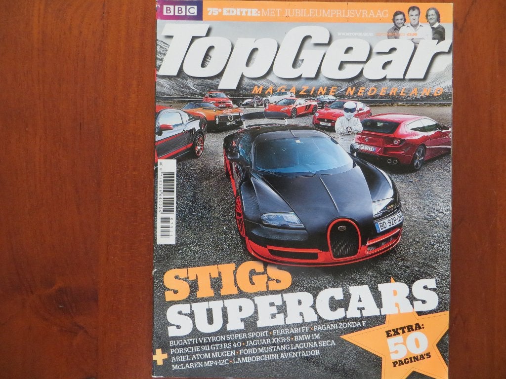 Top Gear 75 Bugatti Veyron Super Sport, Ferrari FF, McLaren, Ophalen of Verzenden, Zo goed als nieuw, Ferrari