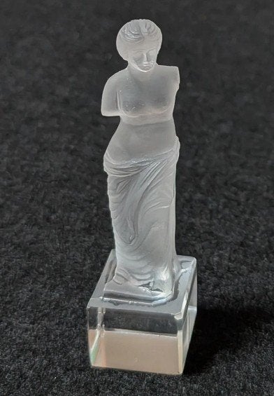 Bohemia Art Deco Venus Kristal Glas Sculptuur Curt Schlevogt, Antiek en Kunst, Ophalen of Verzenden