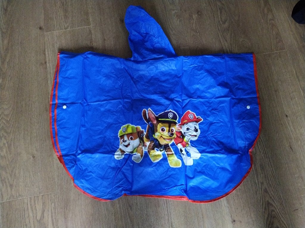Regenponcho paw patrol - zgan, Ophalen of Verzenden, Zo goed als nieuw, Jongen of Meisje