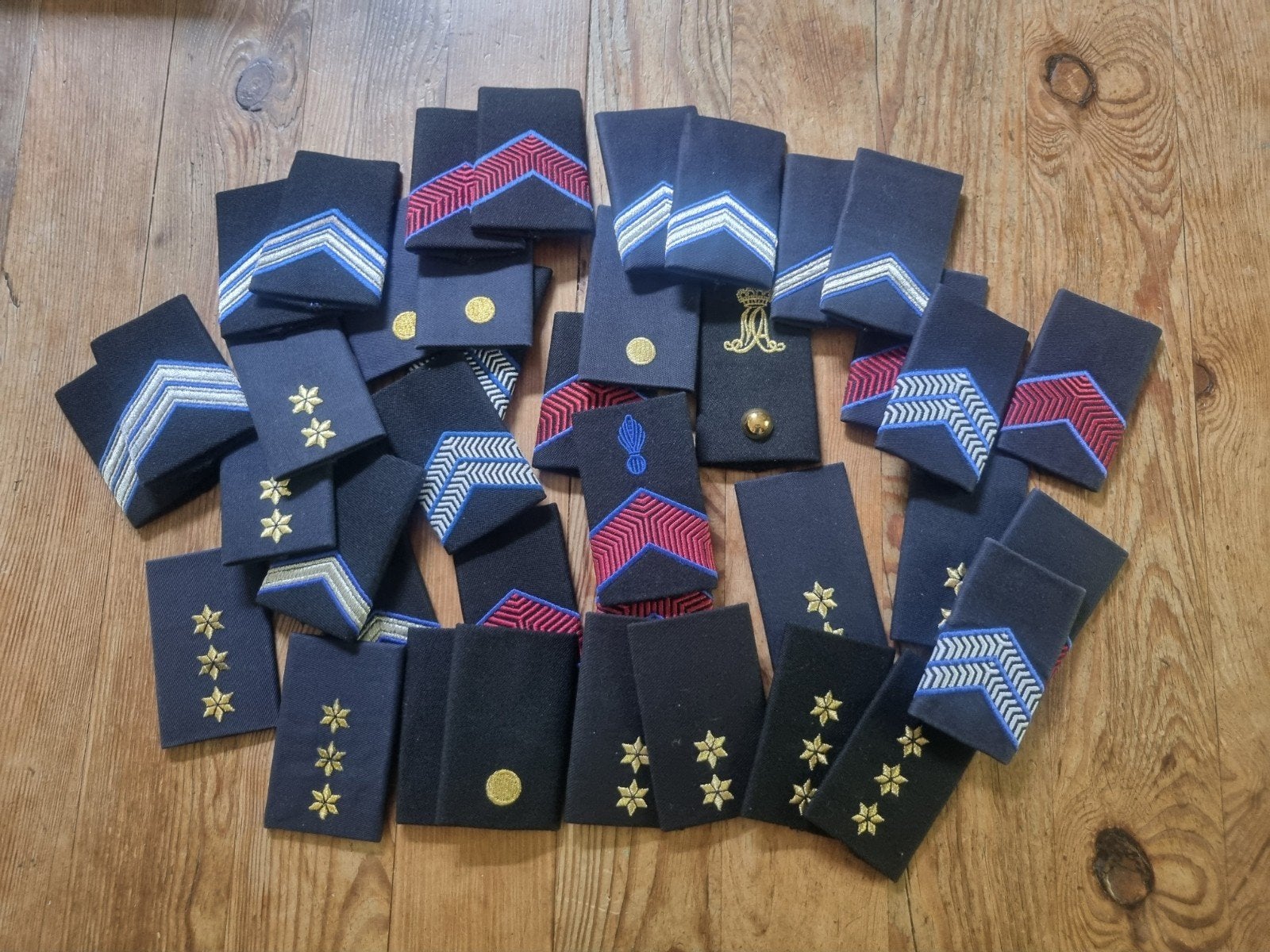 lot rangen koninklijke marechaussee (blauw en zwart), Verzamelen, Militaria | Algemeen, Ophalen of Verzenden, Marechaussee, Nederland