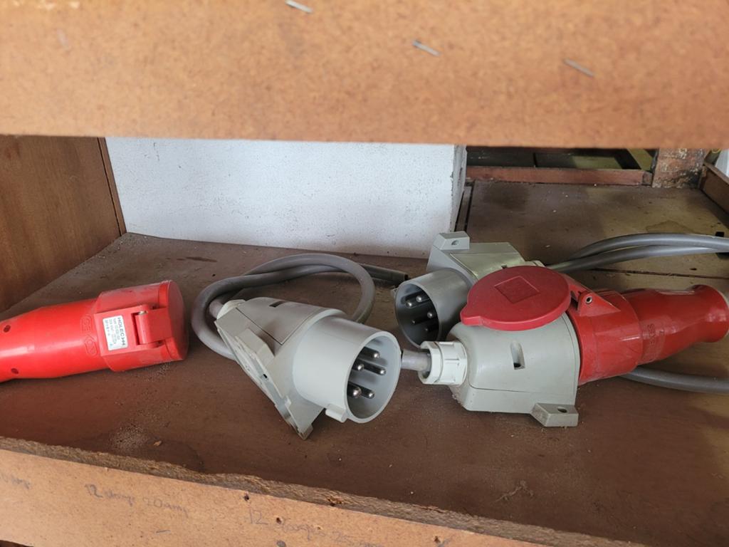 Krachtstroom stekkers en stopcontacten 32A 400V, Ophalen of Verzenden, Gebruikt, Stekker