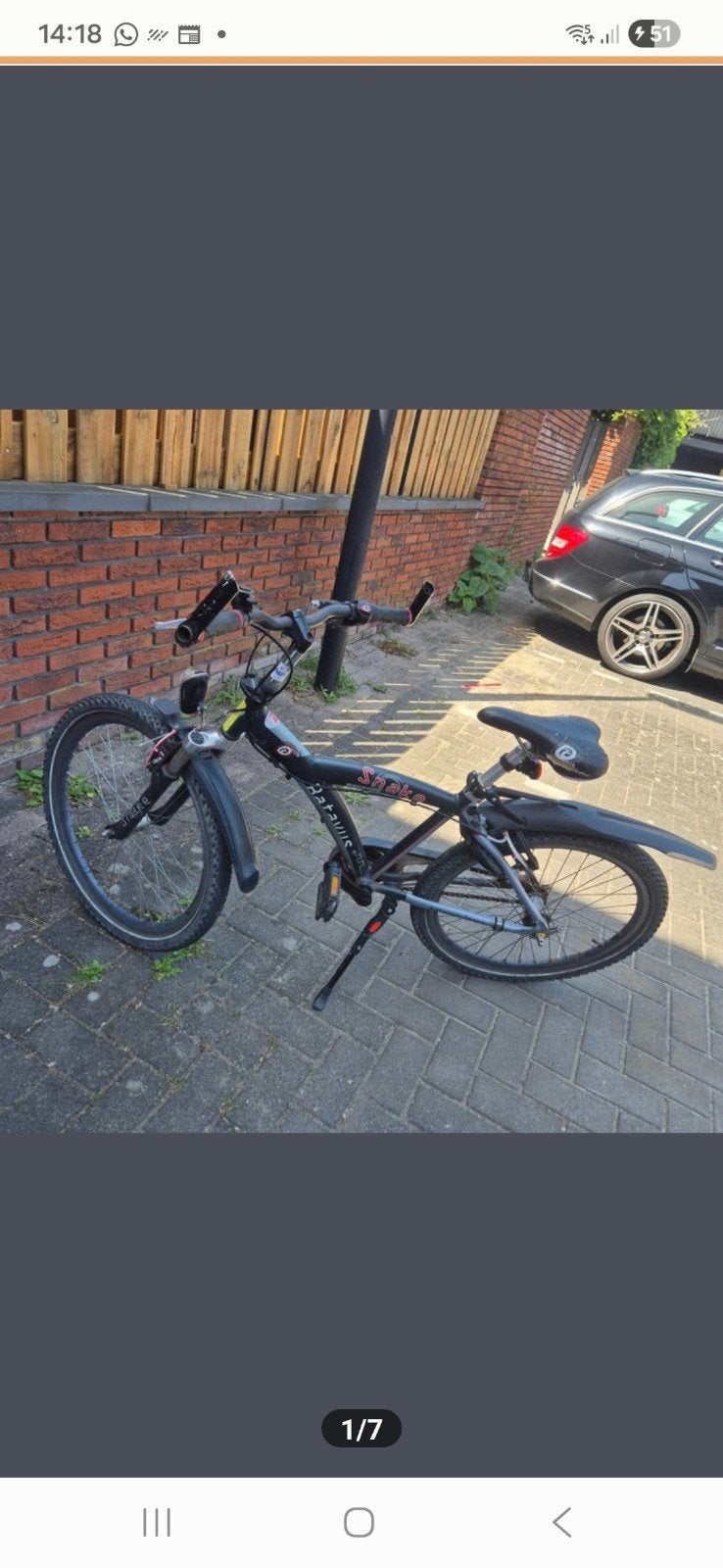 Opknap batavus jongens fiets, Ophalen, Gebruikt, 26 inch of meer