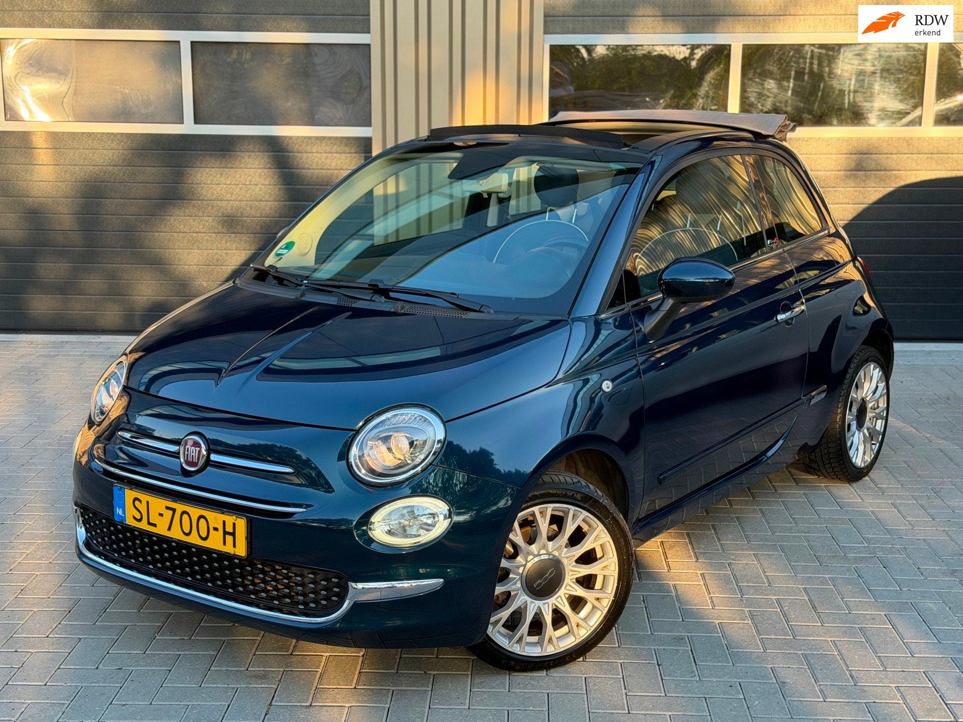 Fiat 500 C 0.9 | Cabrio | Automaat | Apple Carplay | Parkeer, Auto's, Stof, Gebruikt, Cabriolet, Origineel Nederlands