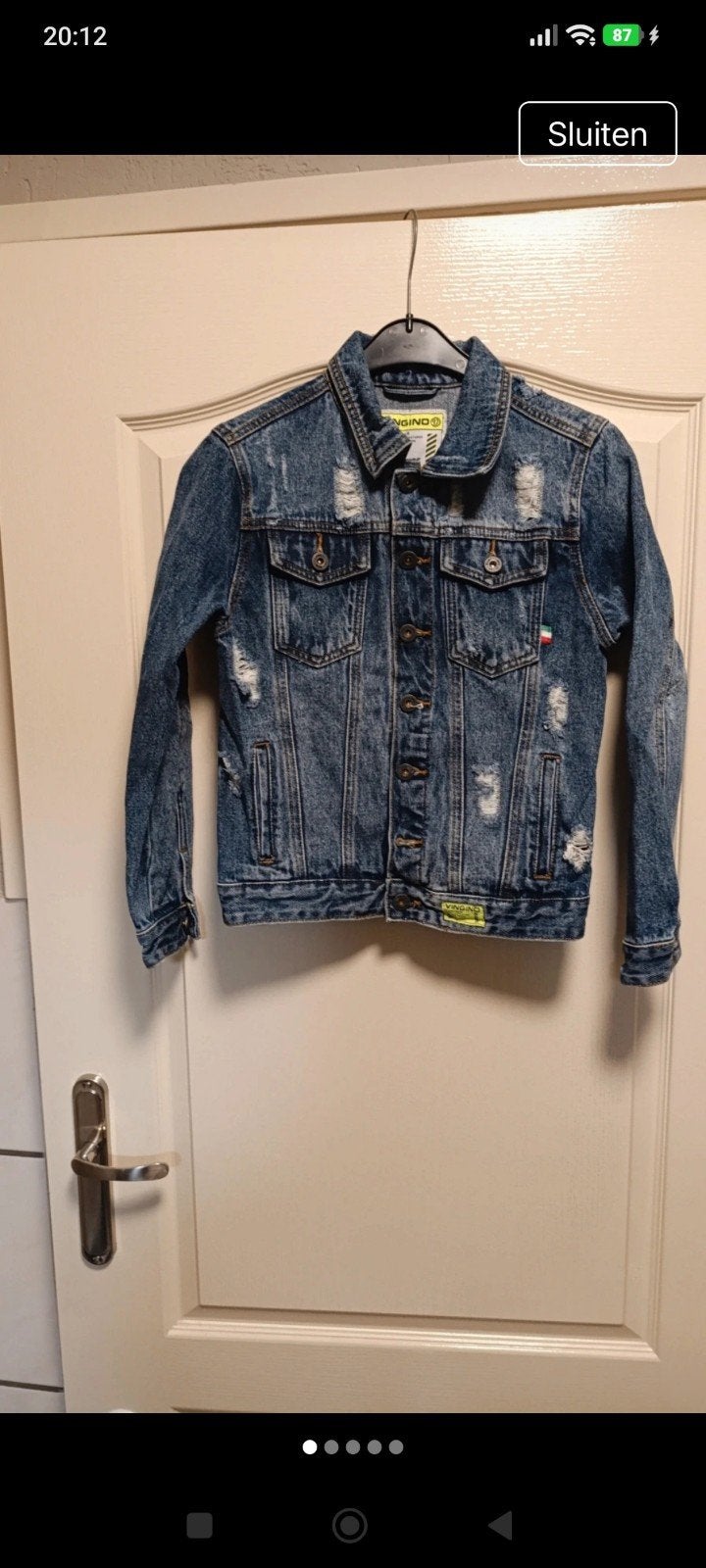 Vingino spijkerjasje maat 152, Kinderen en Baby's, Kinderkleding | Maat 152, Gebruikt, Jongen of Meisje, Ophalen of Verzenden
