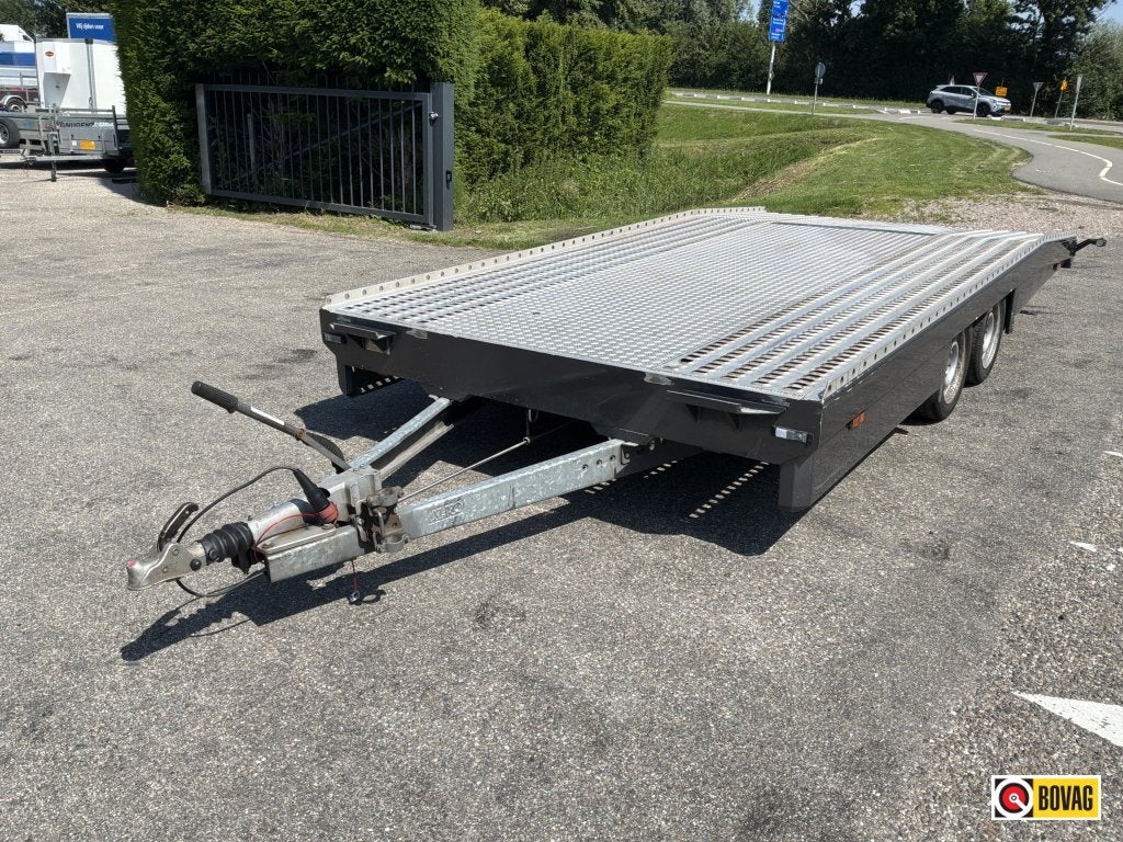 Tijhof autotransporter aluminium opbouw in goede staat, Gebruikt
