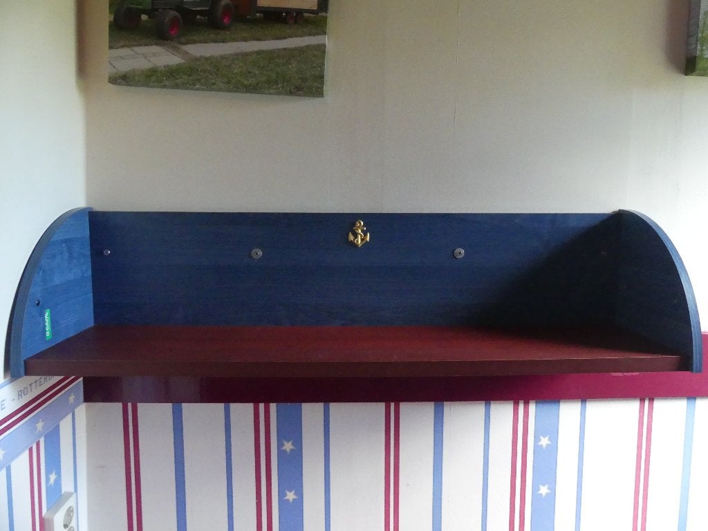 tiener slaapkamer, Ophalen, Gebruikt, Eenpersoons, Stoer en een hele mooie kleur blauw