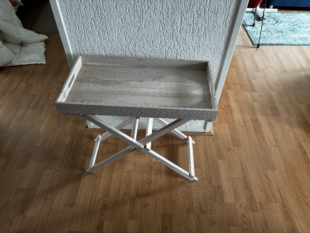 Unieke Side Table – Perfect voor Jouw Interieur!, Huis en Inrichting, Ophalen, 50 tot 100 cm, Landelijk / White Wash, Zo goed als nieuw