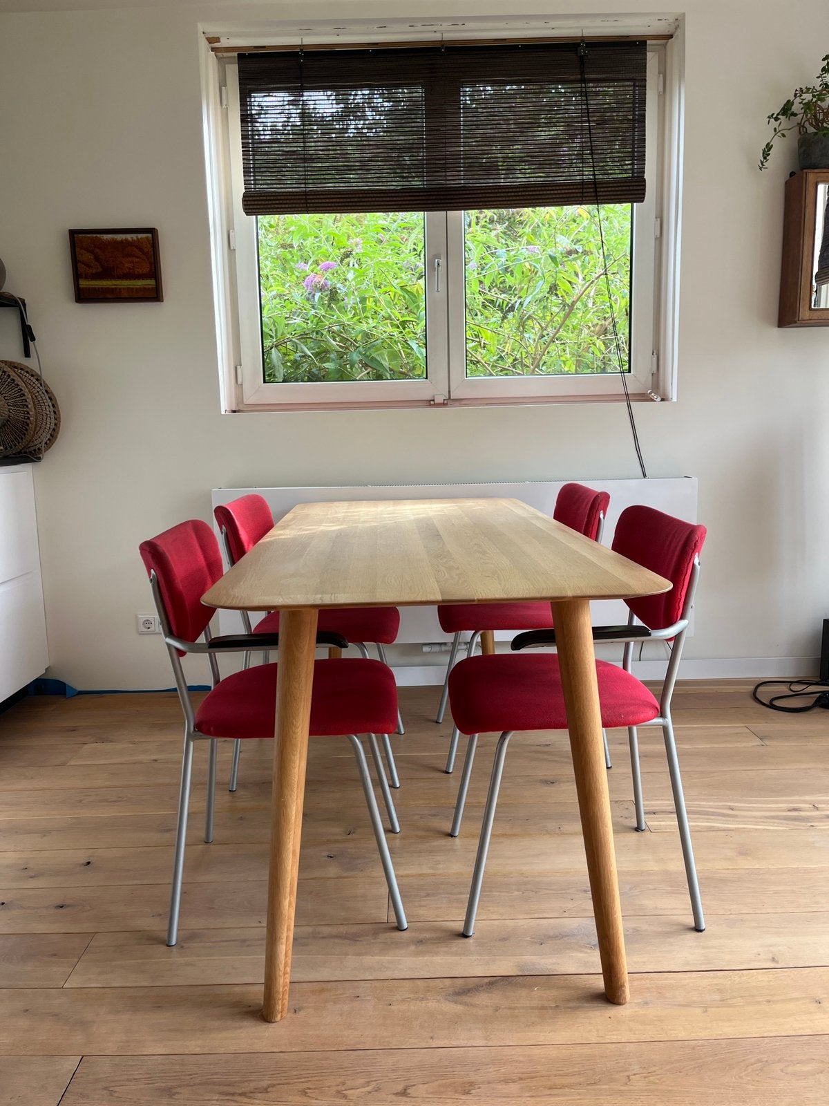 Set - 2 Vintage Gebr. de Wit stoelen – Model 3211 (Buis), Ophalen, Gebruikt, Jaren 50-60 - retro, Stof
