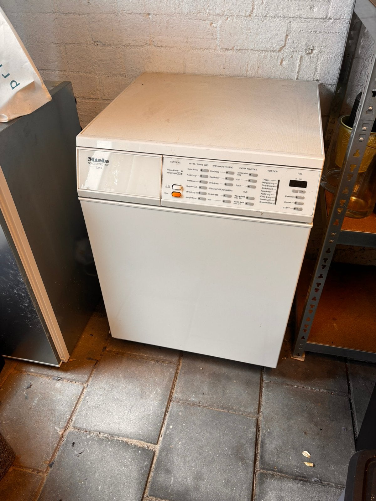 Miele wasdroger, Witgoed en Apparatuur, Ophalen, Gebruikt, Luchtafvoer, 85 tot 90 cm