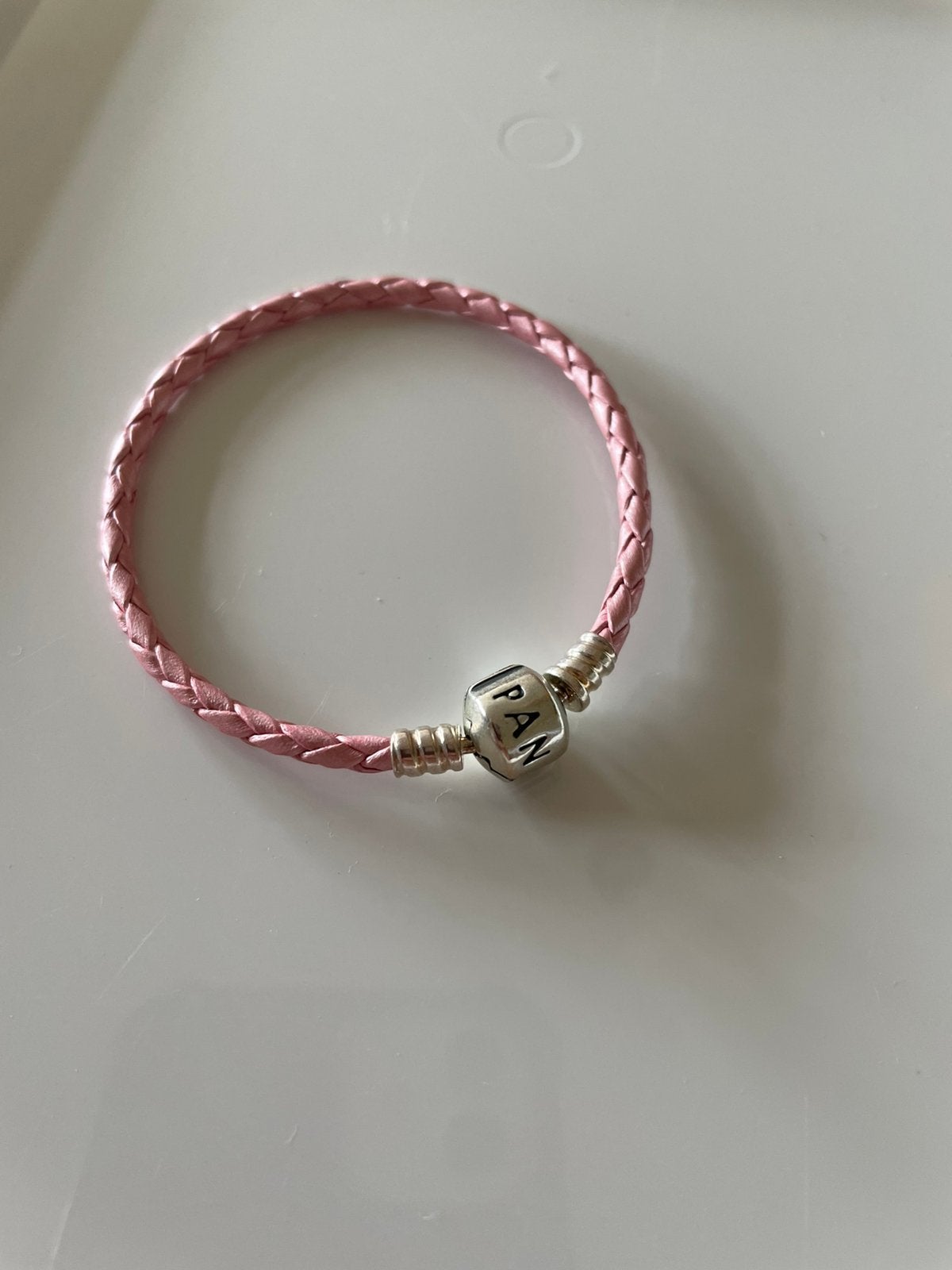 Pandora armband roze zilver, Ophalen of Verzenden, Zo goed als nieuw, Roze, Zilver