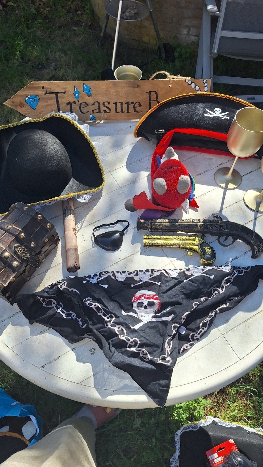 Heel veel Piratenfeest decoratie, Verzenden, Gebruikt, Versiering, Historisch