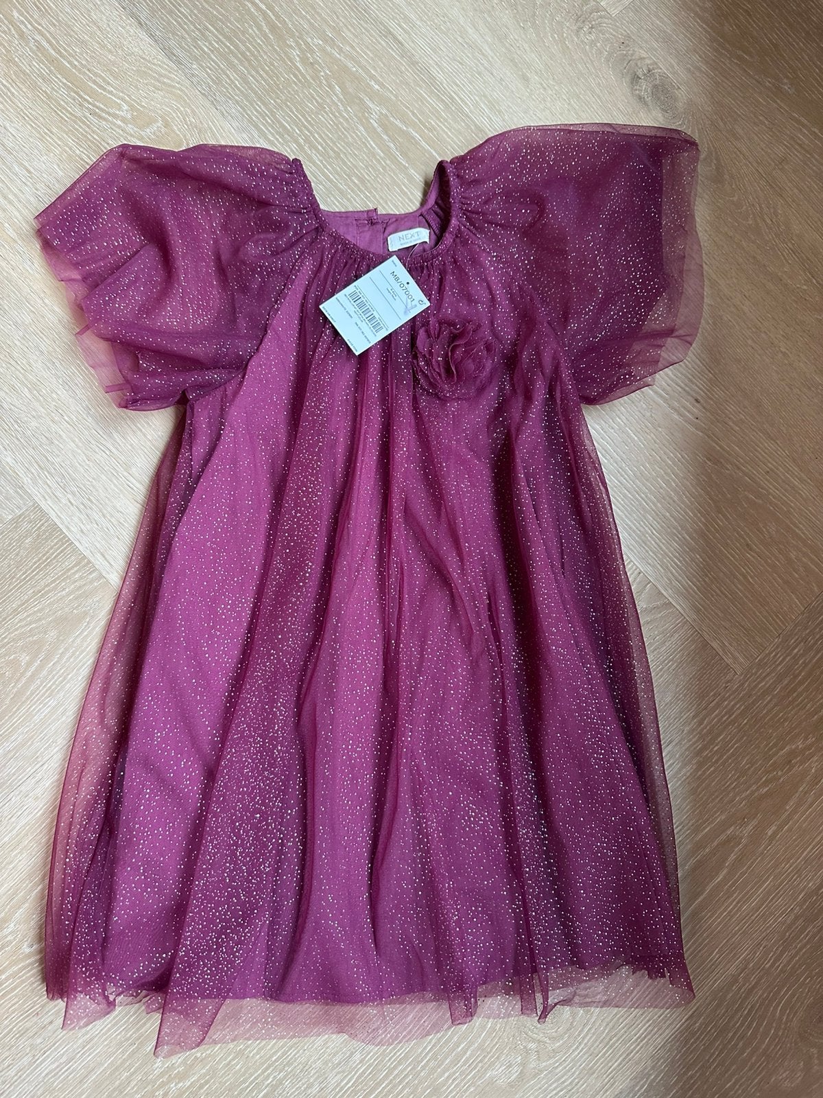 Nieuw NEXT jurk 116 paars/glitter, Ophalen of Verzenden, Nieuw, Meisje