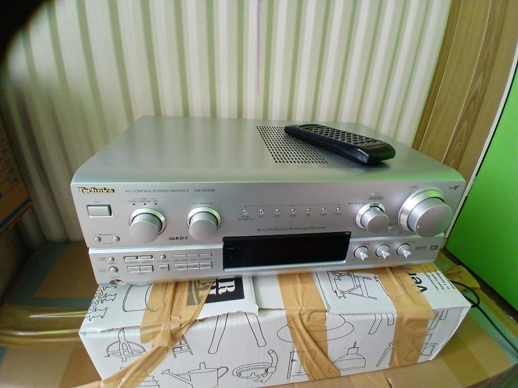 Technics SA-DX940 AV Receiver met afstandsbed, Overige merken, Gebruikt, Ophalen of Verzenden, 120 watt of meer