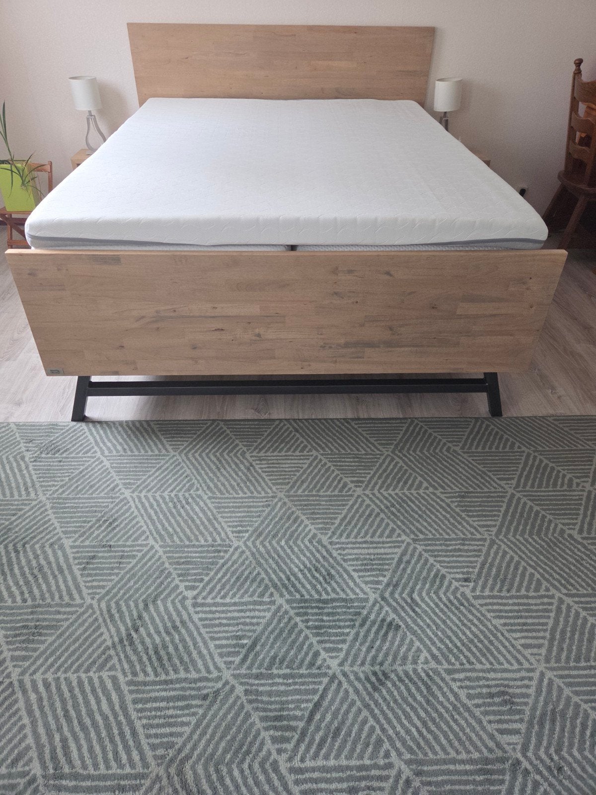 compleet 2 persoons bed.Van Steels & Stockings, Huis en Inrichting, Ophalen, Tweepersoons, Zo goed als nieuw, 80 cm