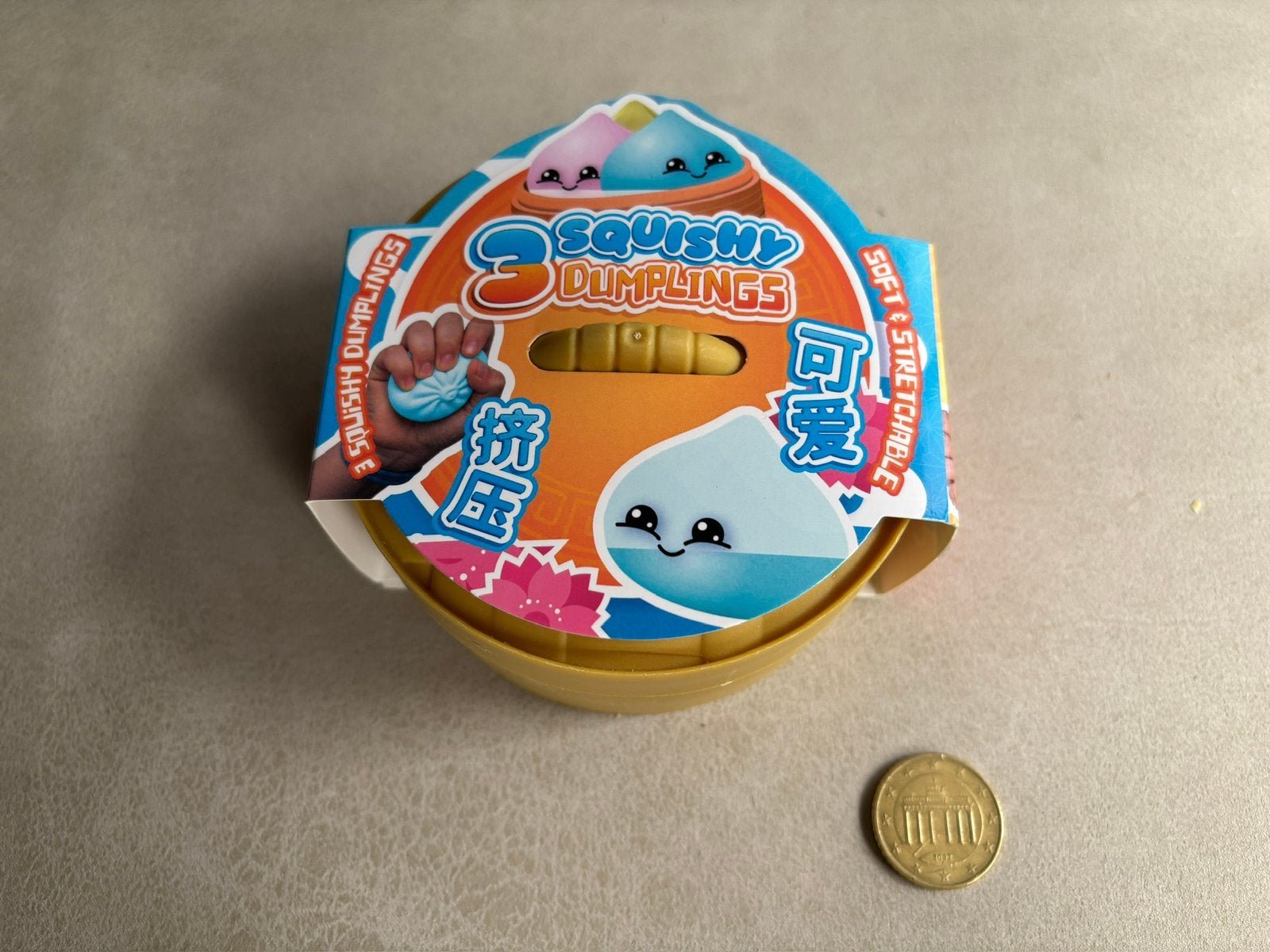 Kawaii Foam Dumplings Set van 3 in Stoommandje (Squishy), Ophalen of Verzenden, Nieuw
