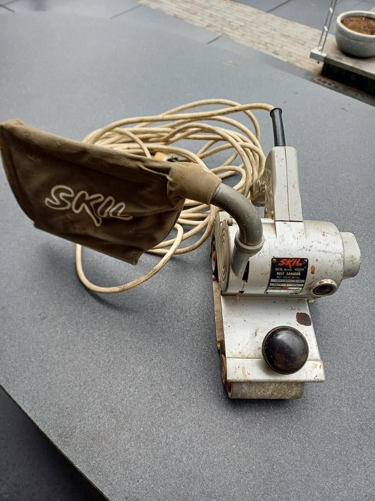 Vintage Skil 400H Bandschuurmachine - 940W, Ophalen, Gebruikt, 600 tot 1200 watt, Bandschuurmachine