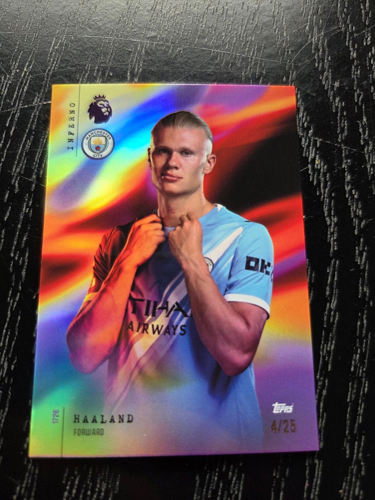 Erling Haaland Topps 2026 Inferno Rainbow Fli, Ophalen of Verzenden